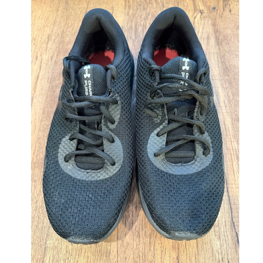 Under Armour Charged Pursuit 3 Black Running Shoes Men's Size‎ 10 - Picture 2 of 7
